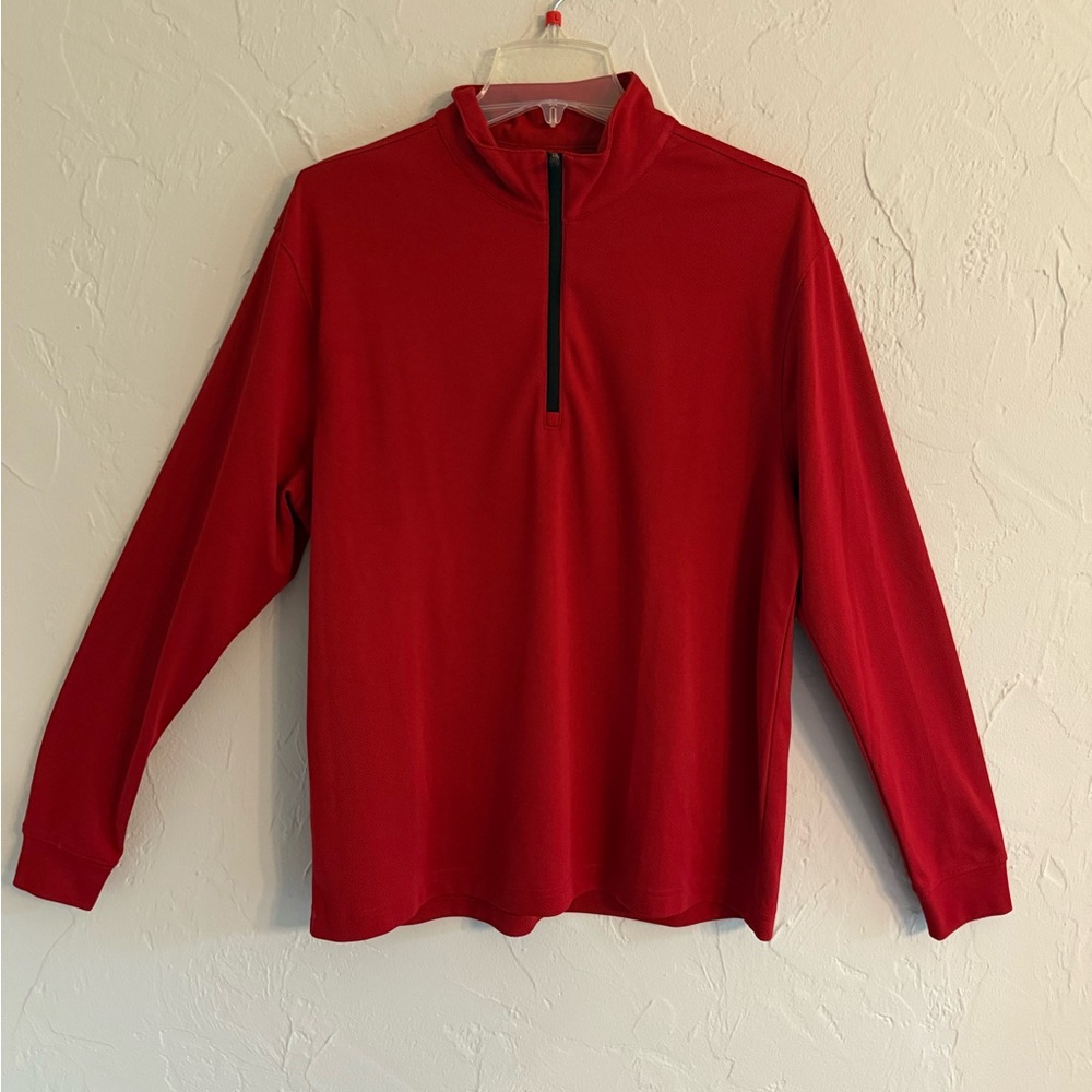 PGA Tour Red Zip-Up Men's Sweater